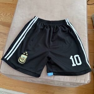 Youth Soccer Shorts - Messi number 10